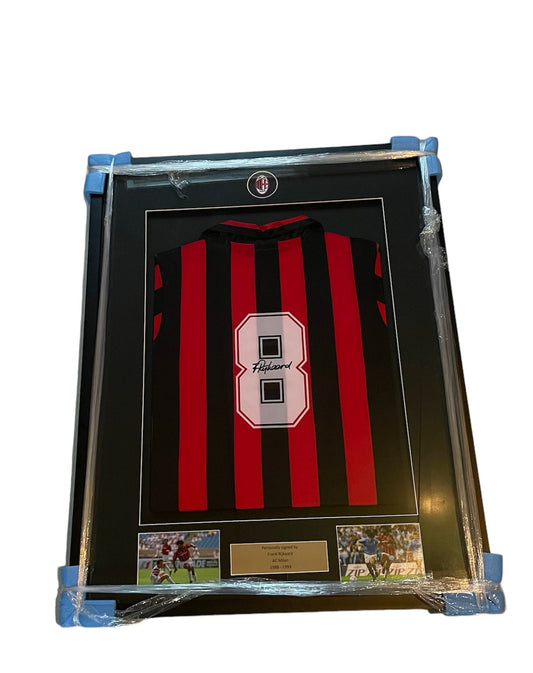 Frank Rijkaard gesigneerd en ingelijst AC Milan 1988-1989 shirt met certificaat