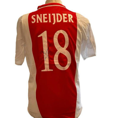 Wesley Sneijder gesigneerd Ajax 2004-2005 shirt met foto- en videobewijs