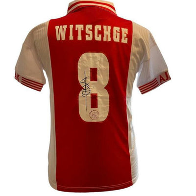 Richard Witschge gesigneerd Ajax 1997-1998 thuisshirt met foto- en videobewijs