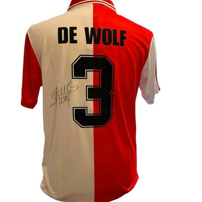 John de Wolf gesigneerd Feyenoord 1994-1995 shirt met foto & videobewijs