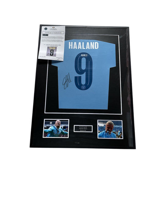 Haaland Manchester City 2023-2024 ingelijst shirt met certificaat