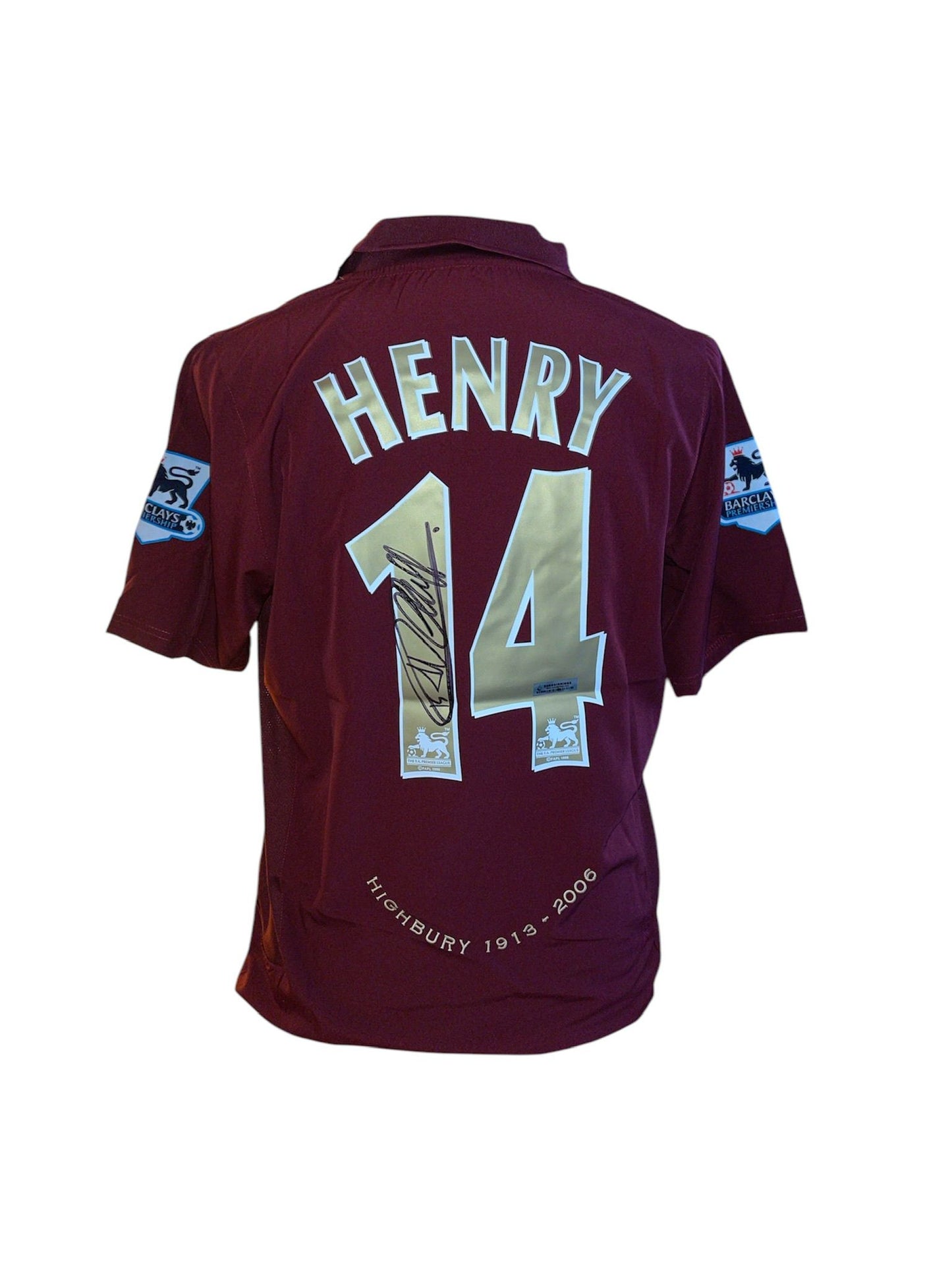 Thierry Henry gesigneerd Arsenal 2005-2006 shirt met certificaat