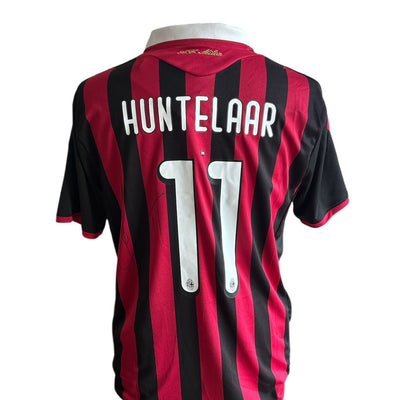 Klaas-Jan Huntelaar gesigneerd AC Milan 2009-2010 shirt met fotobewijs