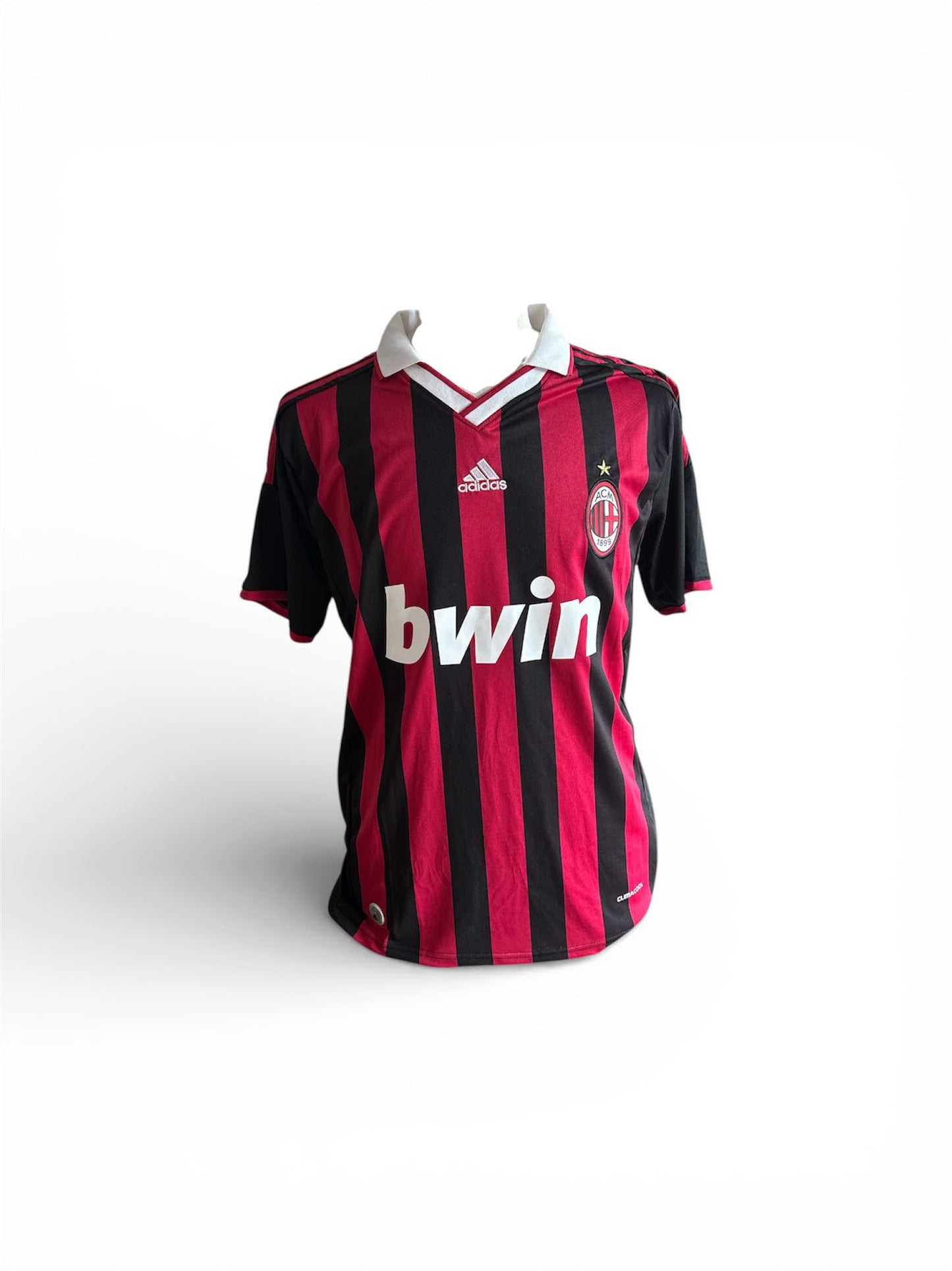 Klaas-Jan Huntelaar gesigneerd AC Milan 2009-2010 shirt met fotobewijs