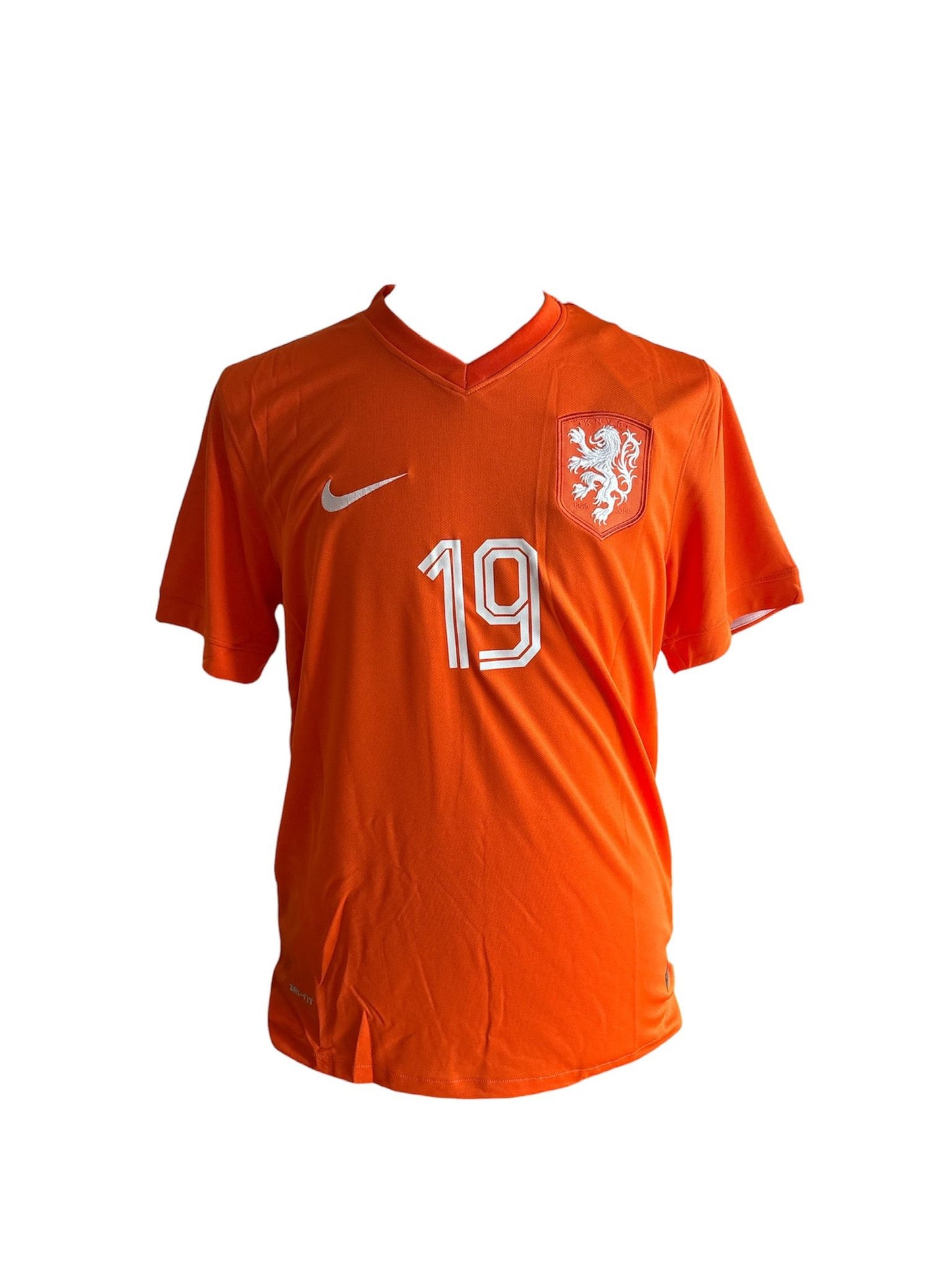 Klaas-Jan Huntelaar gesigneerd Nederland 2014 shirt met fotobewijs