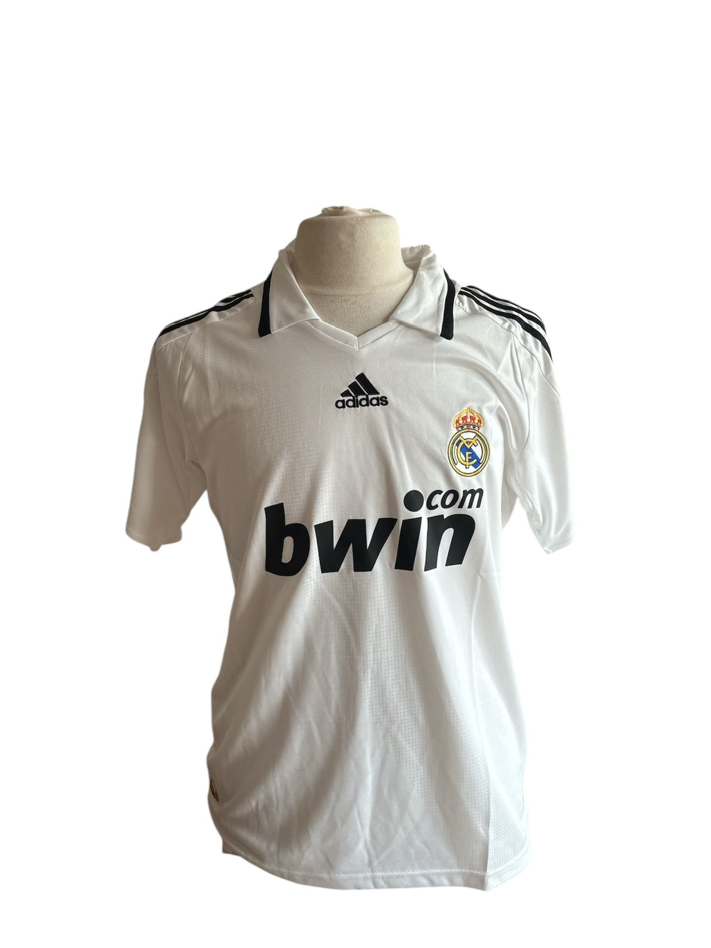 Klaas-Jan Huntelaar gesigneerd Real Madrid 2008-2009 shirt met fotobewijs