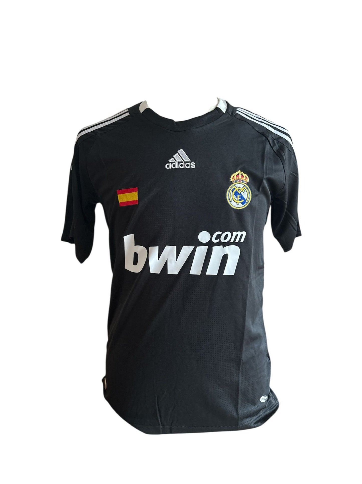Klaas-Jan Huntelaar gesigneerd Real Madrid 2008-2009 uitshirt met fotobewijs