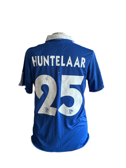 Klaas-Jan Huntelaar gesigneerd Schalke 04 2010-2011 shirt met fotobewijs