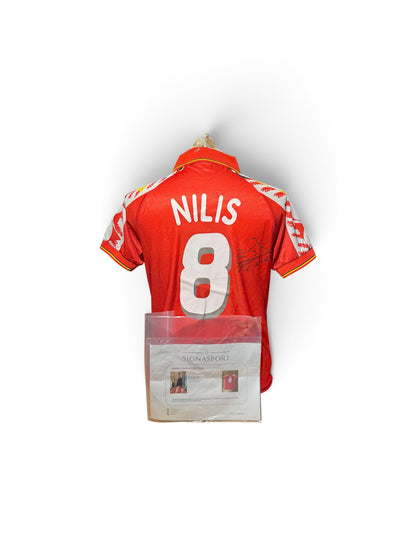 Luc Nilis signed Belgium 1994 World Cup shirt with certificate of authenticity