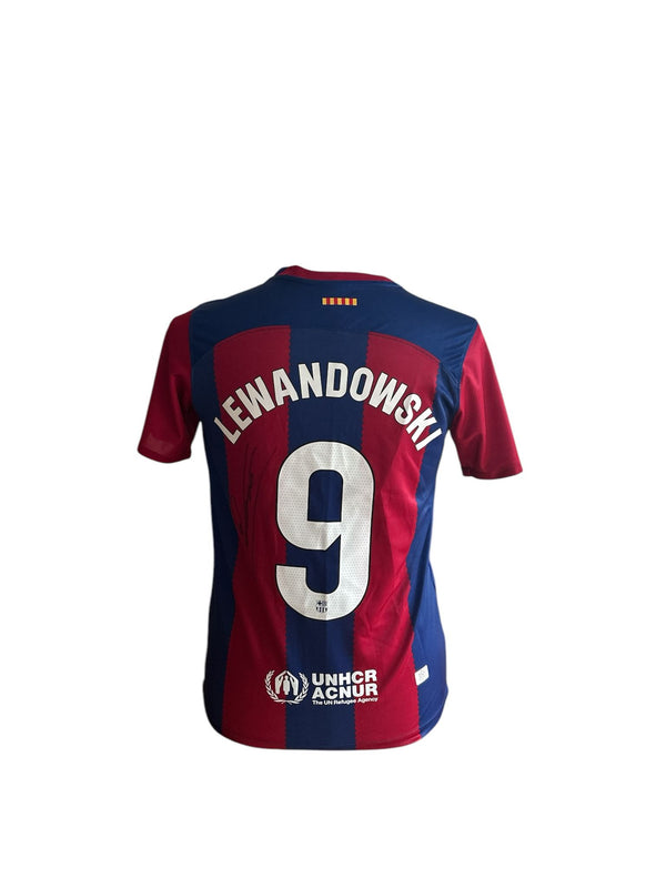Robert Lewandoski gesigneerd FC Barcelona 2023-2024 shirt met echtheidscertificaat