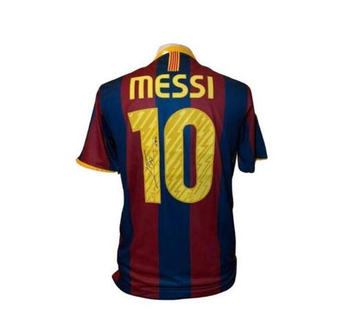 Lionel Messi gesigneerd Barcelona shirt 2010-2011 shirt met certificaat