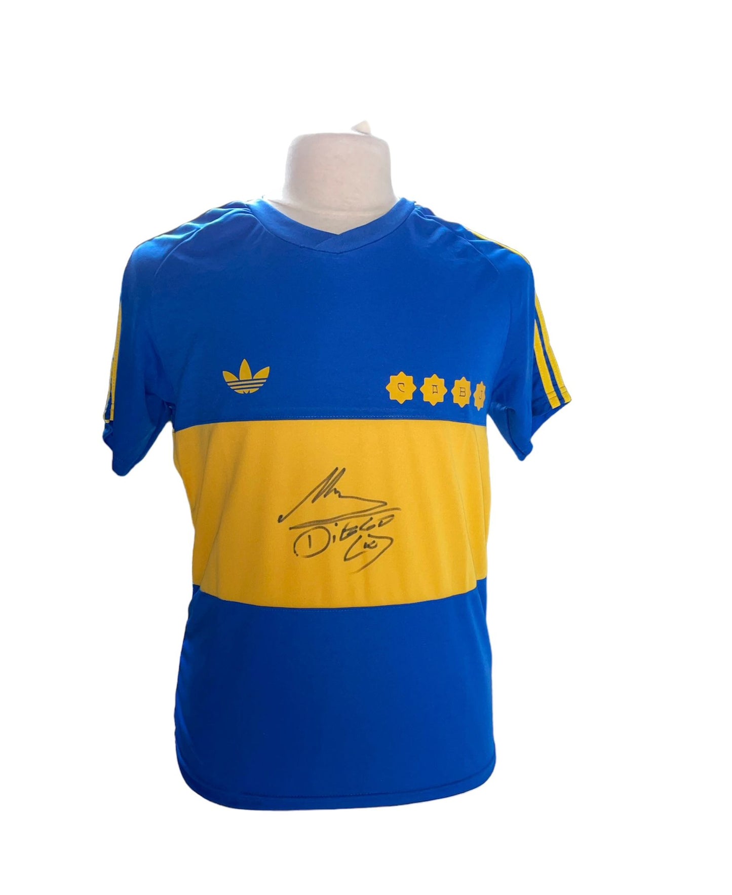 Diego Maradona gesigneerd Boca Juniors 1981-1982 shirt met certificaat