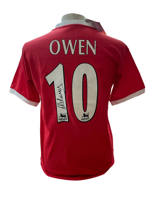 Michael Owen gesigneerd Liverpool FC 04/05 met certificaat