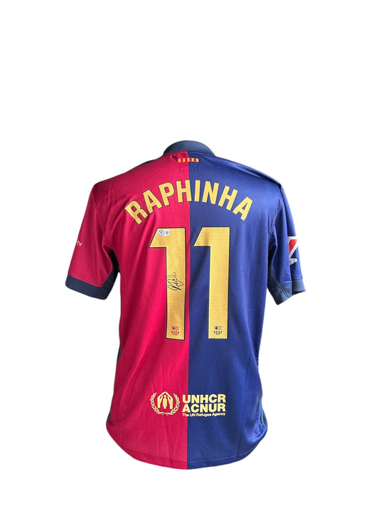 Raphina gesigneerd FC Barcelona 2024-2025 shirt met certificaat