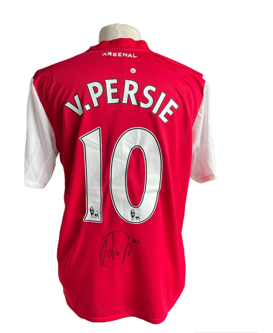 Robin van Persie gesigneerd Arsenal 2011-2012 shirt met fotobewijs