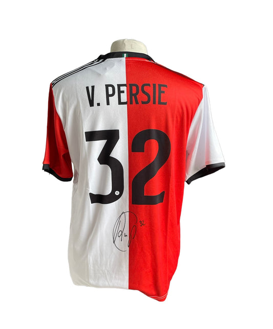 Robin van Persie gesigneerd Feyenoord 2018-2019 shirt met fotobewijs