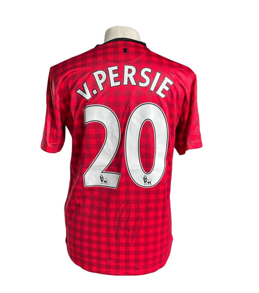 Robin van Persie gesigneerd Manchester United 2012-2013 shirt met fotobewijs