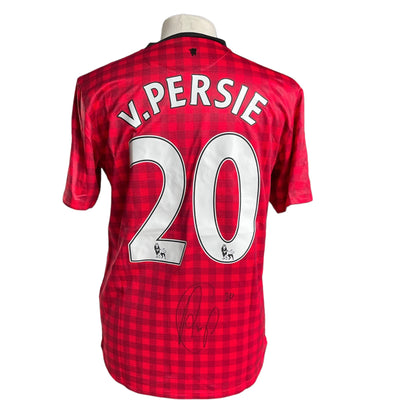 Robin van Persie gesigneerd Manchester United 2012-2013 shirt met fotobewijs