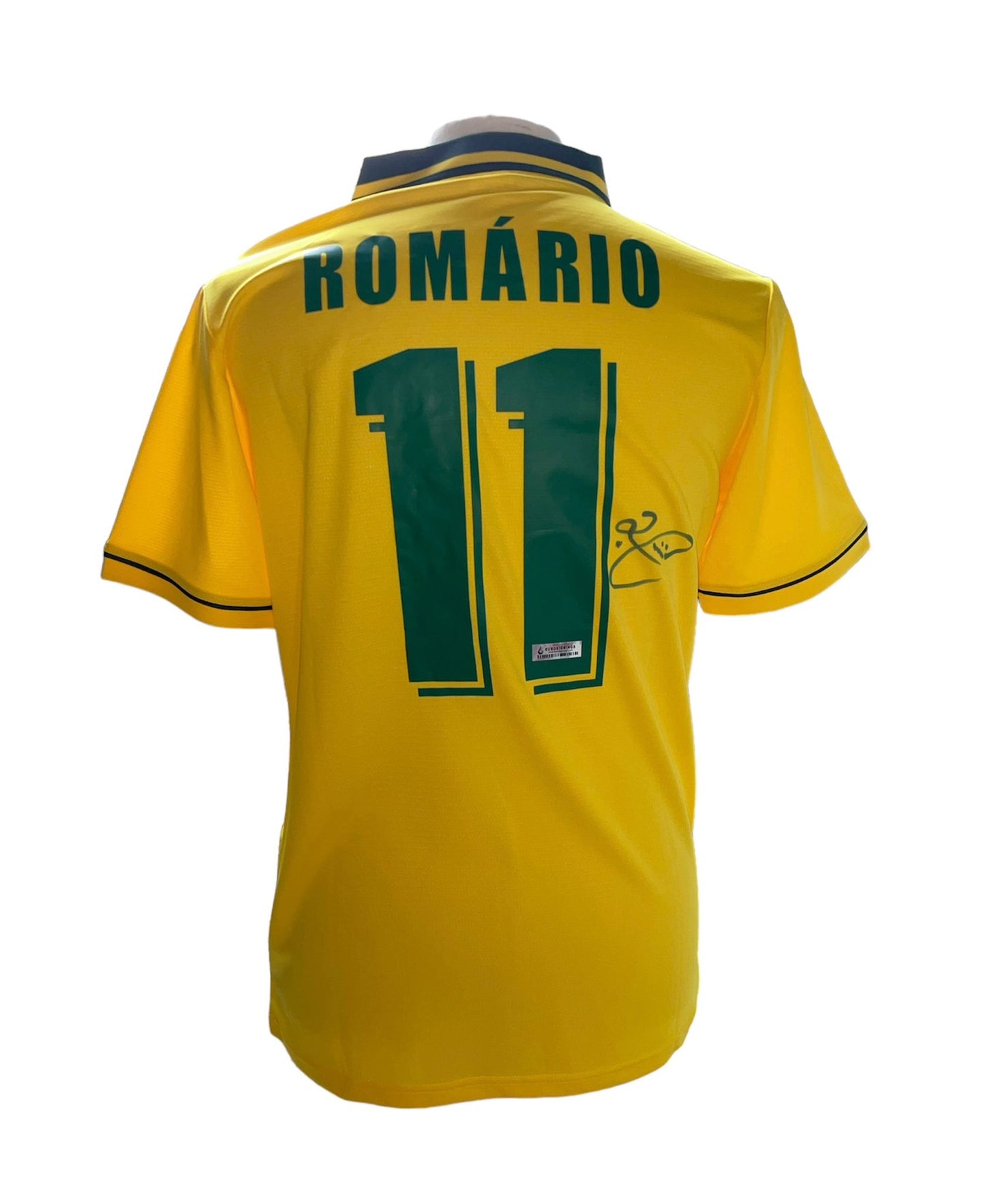 Romário gesigneerd Brazilië 1994 shirt met certificaat
