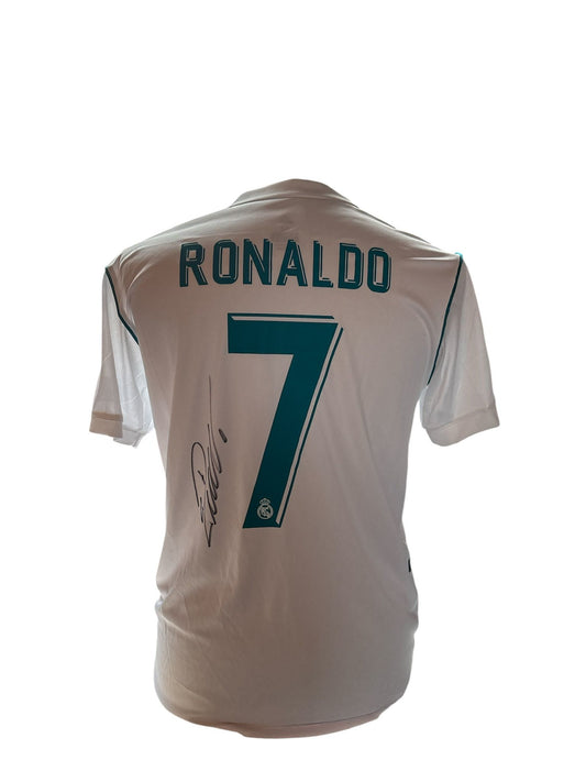 Cristiano Ronaldo gesigneerd Real Madrid 2017-2018 shirt met certifcaat
