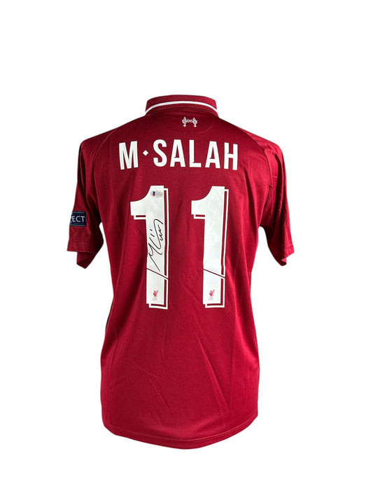 Mohamed Salah gesigneerd Liverpool 2018-2019 shirt met certificaat