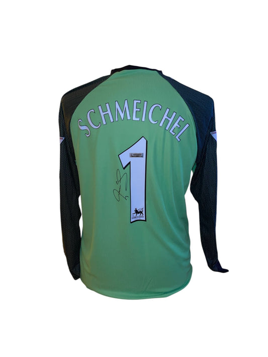 Peter Schmeichel gesigneerd Manchester United 1999-2000 shirt met certificaat