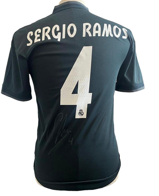 Sergio Ramos gesigneerd Real Madrid 18/19 uitshirt met certificaat