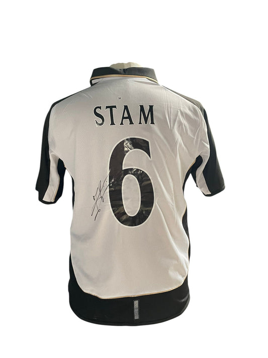 Jaap Stam gesigneerd Manchester United 2000-2002 shirt met fotobewijs