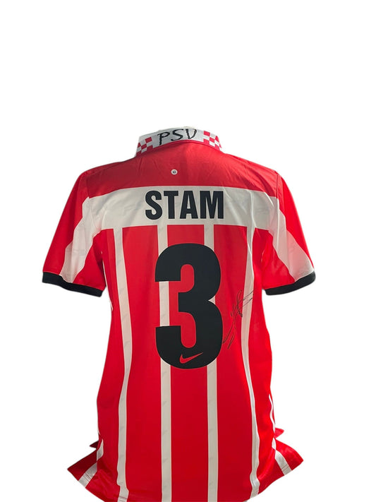 Jaap Stam gesigneerd PSV 1994-1995 shirt met fotobewijs