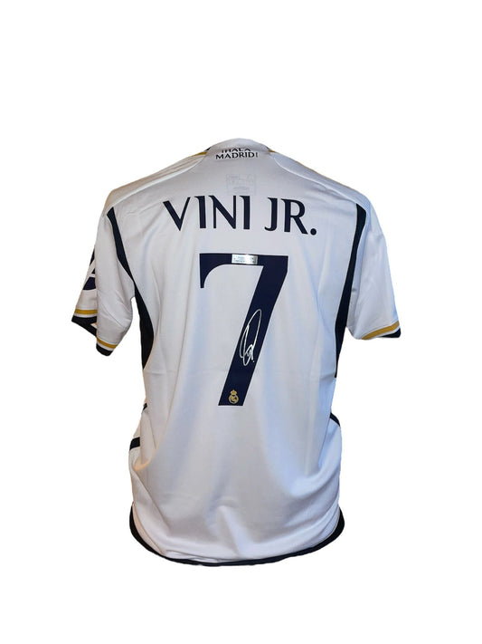 Vinícius Jr. gesigneerd Real Madrid 2023-2024 shirt met certificaat