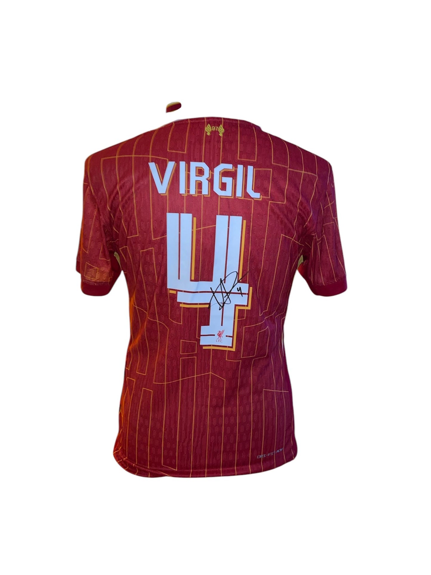 Virgil van Dijk gesigneerd Liverpool 2024-2025 shirt met certificaat