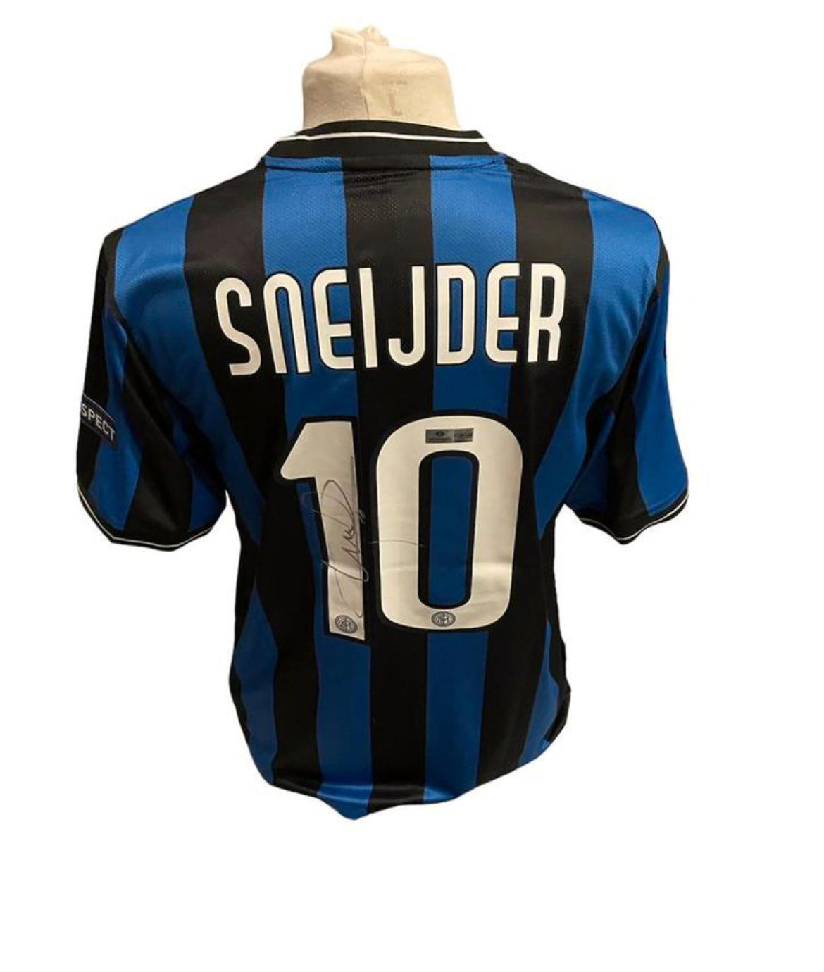Wesley Sneijder gesigneerd Inter Milan 2009-2010 Champions League shirt met certificaat