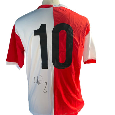 Willem van Hanegem gesigneerd Feyenoord shirt met fotobewijs