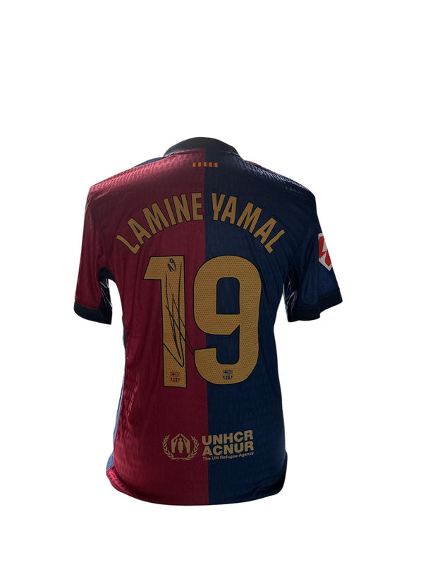 Lamine Yamal gesigneerd FC Barcelona 2024-2025 shirt met echtheidscertificaat