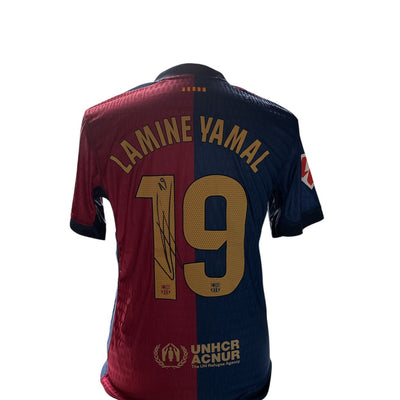 Lamine Yamal gesigneerd FC Barcelona 2024-2025 shirt met echtheidscertificaat