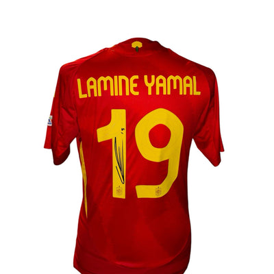 Lamine Yamal gesigneerd Spanje 2024-2026 shirt met echtheidscertificaat