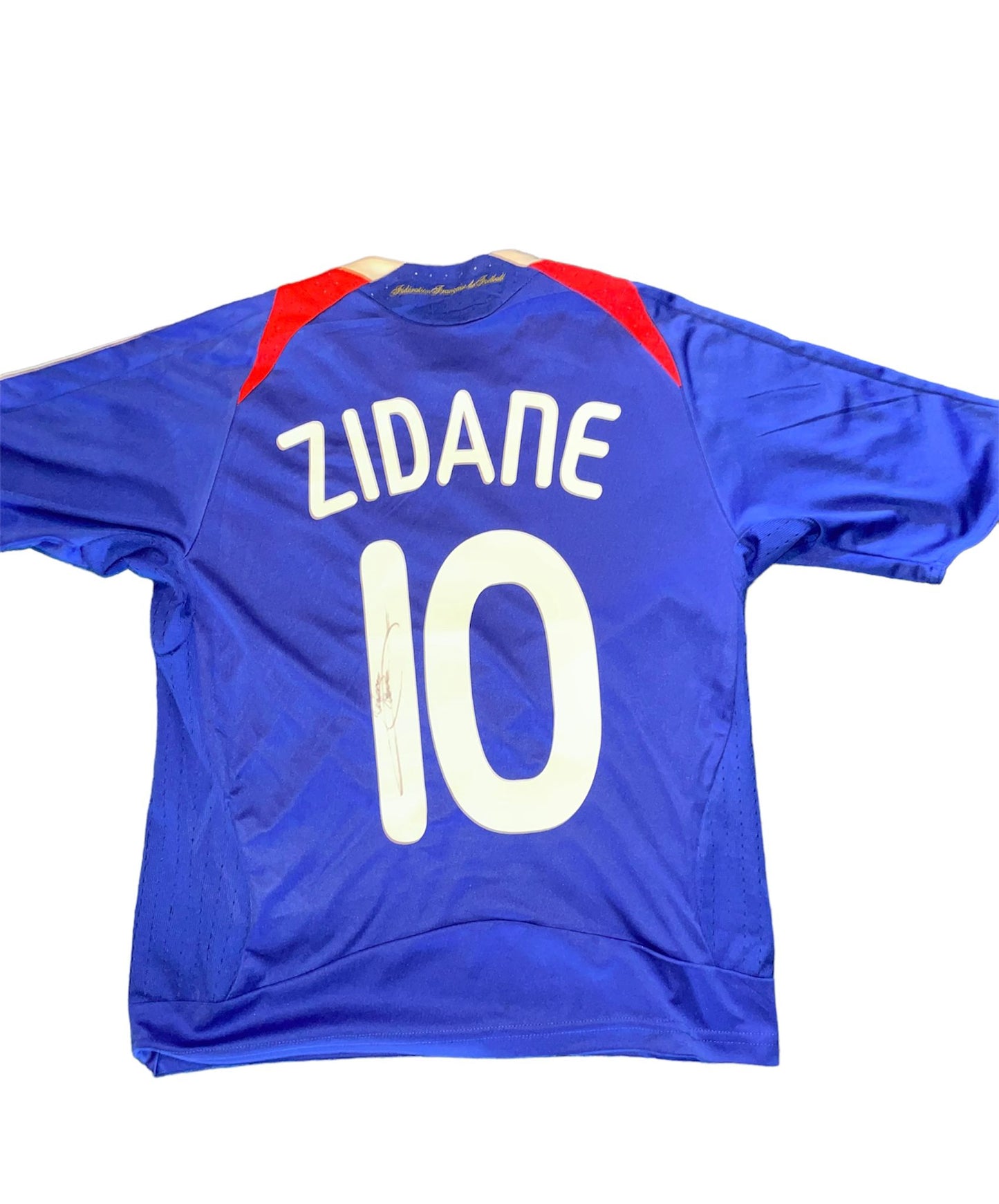 Zinedine Zidane gesigneerd Frankrijk 2008 shirt met certificaat (Kindermaat)