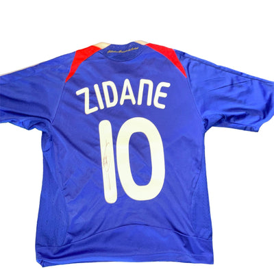 Zinedine Zidane gesigneerd Frankrijk 2008 shirt met certificaat (Kindermaat)
