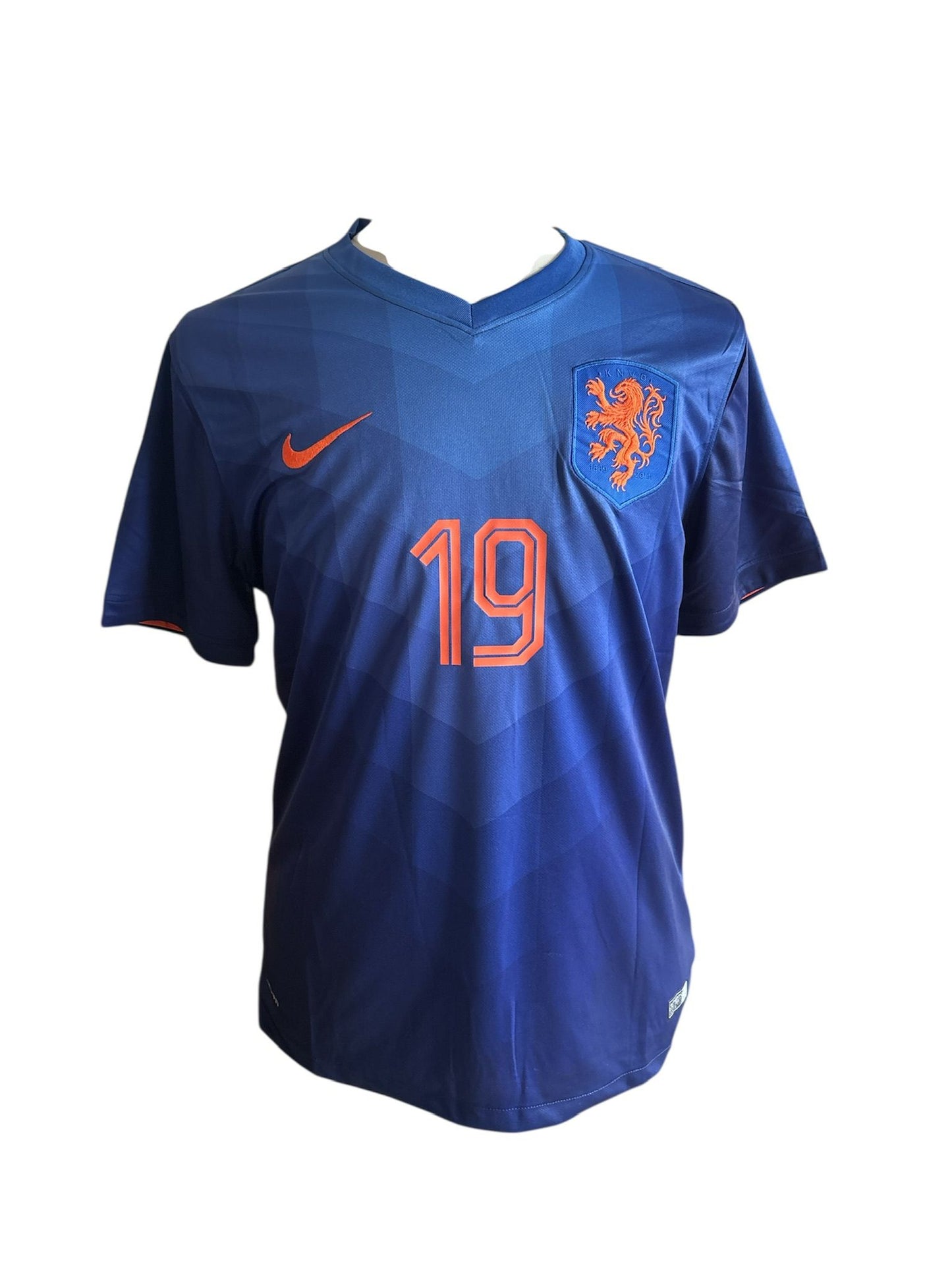 Klaas-Jan Huntelaar gesigneerd Nederland 2014 uitshirt met fotobewijs
