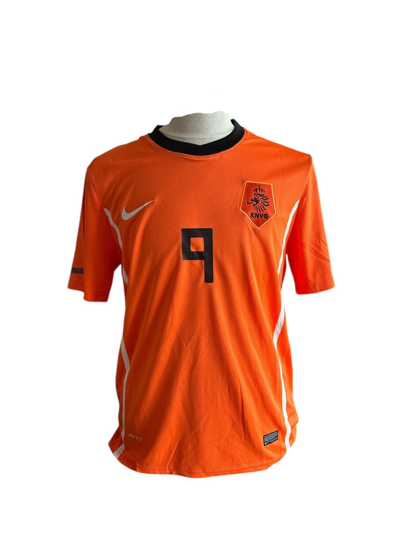 Klaas-Jan Huntelaar gesigneerd Nederland 2010 shirt met fotobewijs