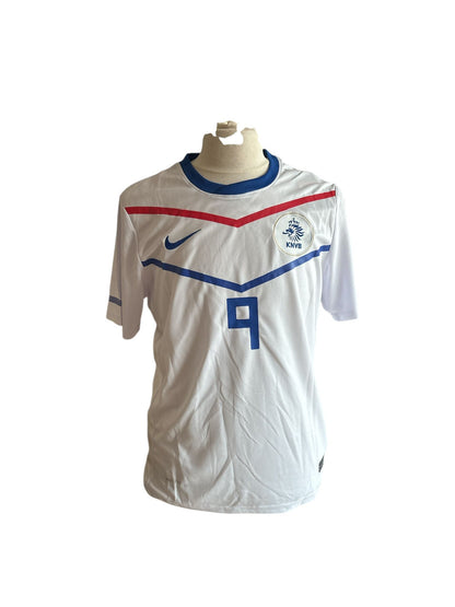 Klaas-Jan Huntelaar gesigneerd Nederland 2010 uitshirt met fotobewijs