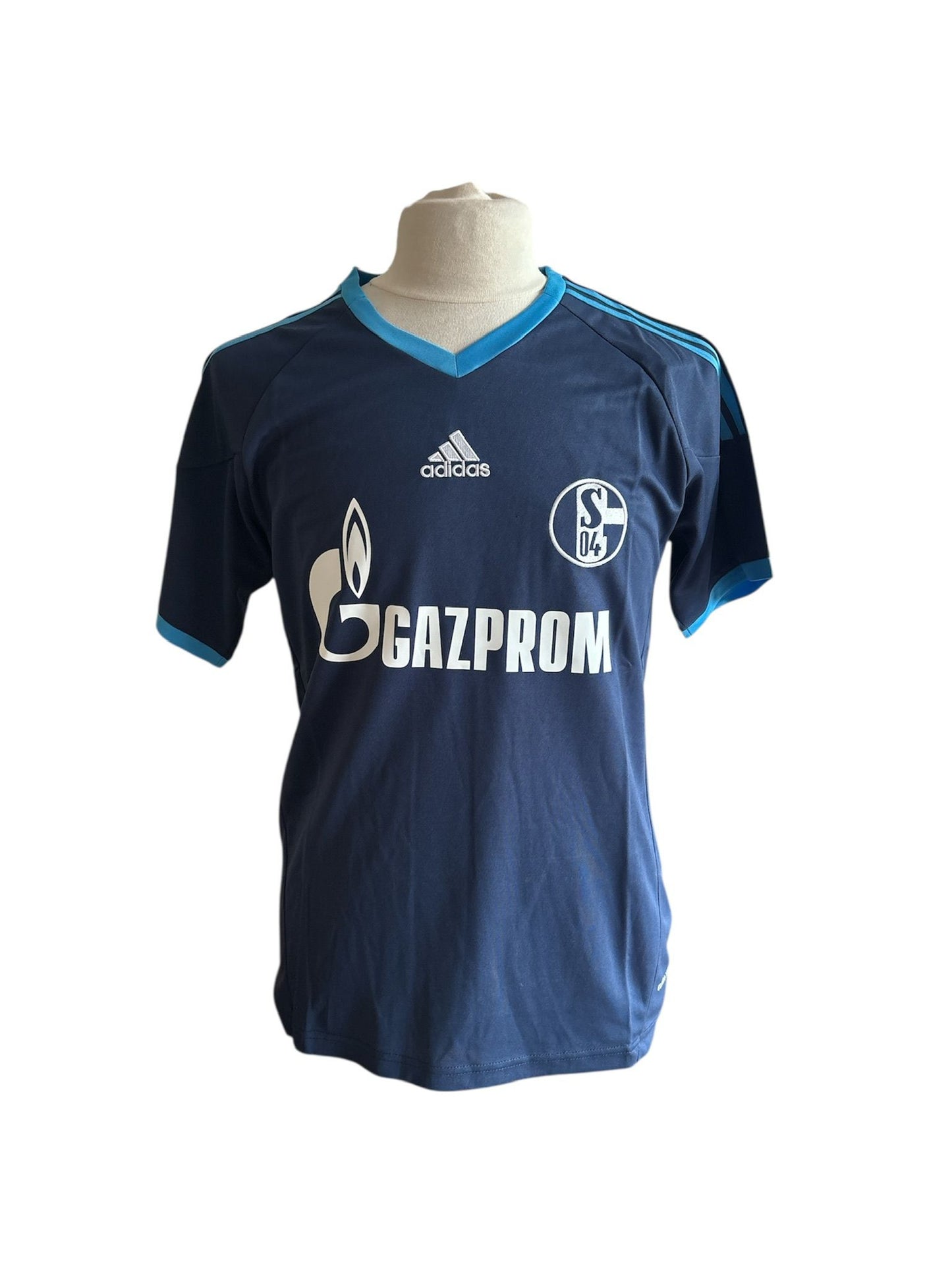 Klaas-Jan Huntelaar gesigneerd Schalke 04 2010-2011 uitshirt met fotobewijs